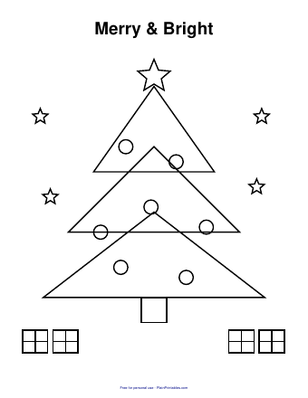 Free Christmas Coloring Page Printable (PDF)