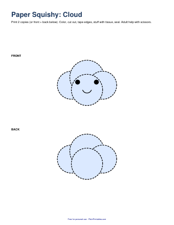 Free Paper Squishy Templates (5 Original Designs)